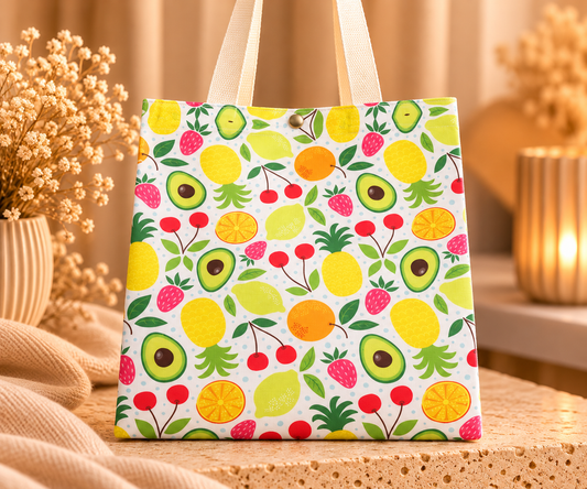 Shopper Fruitprint – Herbruikbare Tas 40 x 33 cm