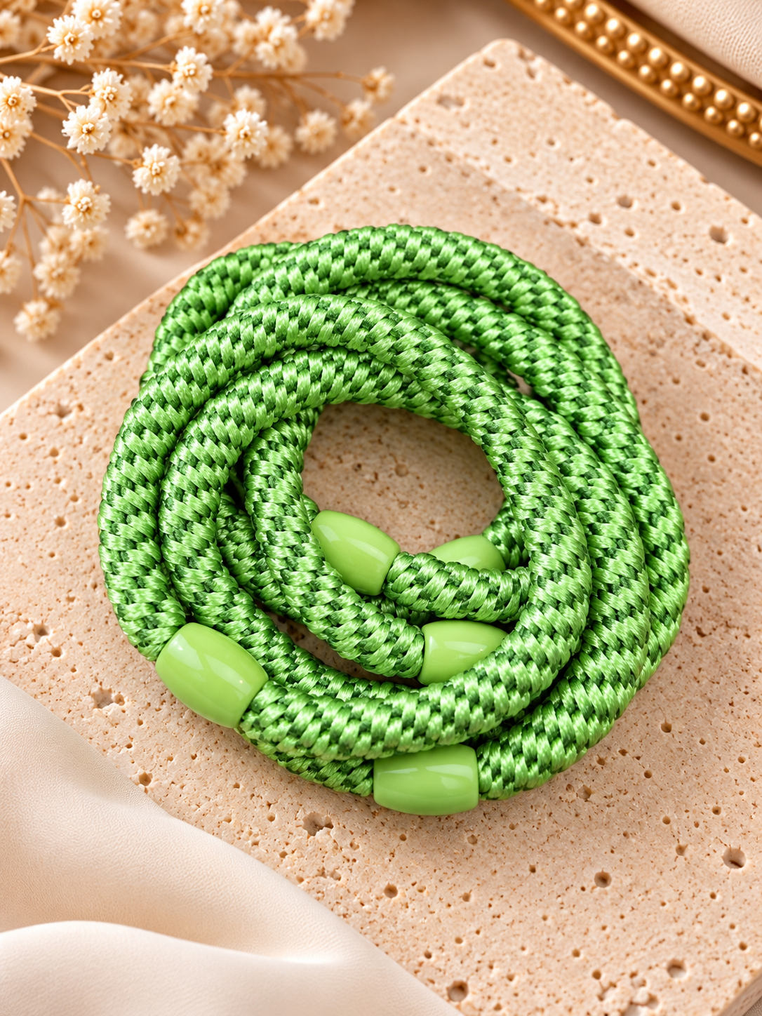 Hair Ties Set van 5 | Groen