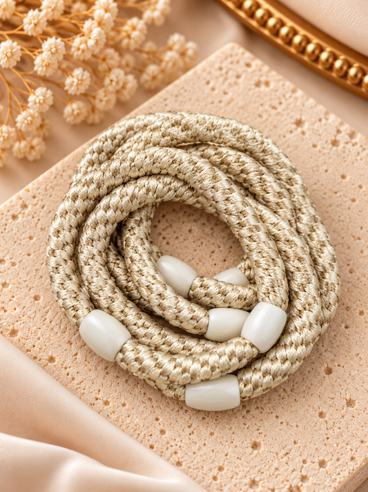 Hair Ties Set van 5 | Beige