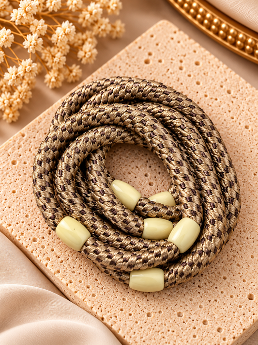 Hair Ties Set van 5 | Bruin
