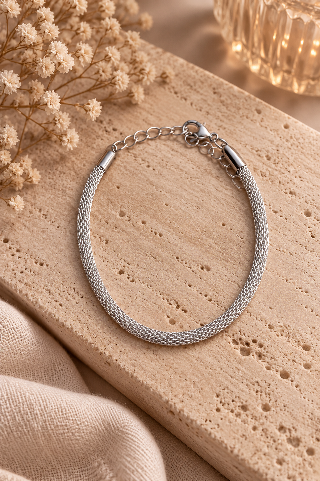 Zilverkleurige Fijne Schakelarmband | Stainless Steel