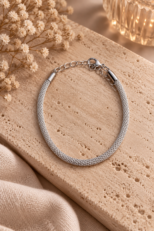Zilverkleurige Fijne Schakelarmband | Stainless Steel