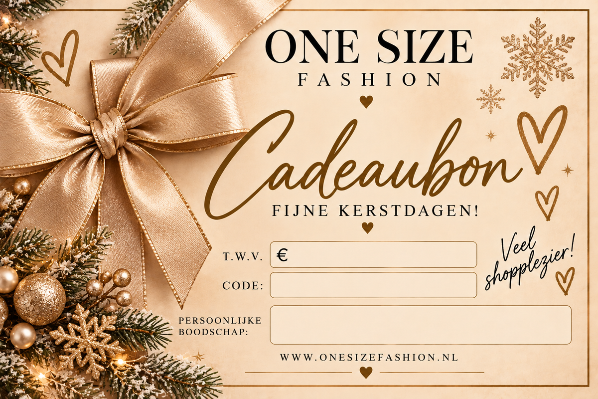 Digitale Kerst Cadeaubon | One Size Fashion